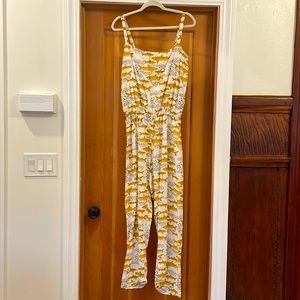 Nooworks shark pattern cotton overalls